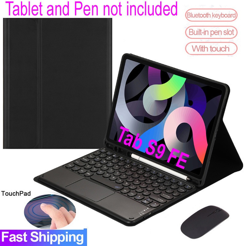 Galaxy Tab S9 FE Case with trackpad Keyboard For Samsung Galaxy Tab S9 ...