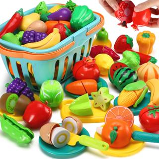 Children's Pretend Play Toy Set With Modeling Of Burger, Pizza, Steak,  Puzzles, Simulated Food, Desserts, Kitchen Toys, Birthday Gift For Girls  And Boys Aged 3 To 6 Years Old