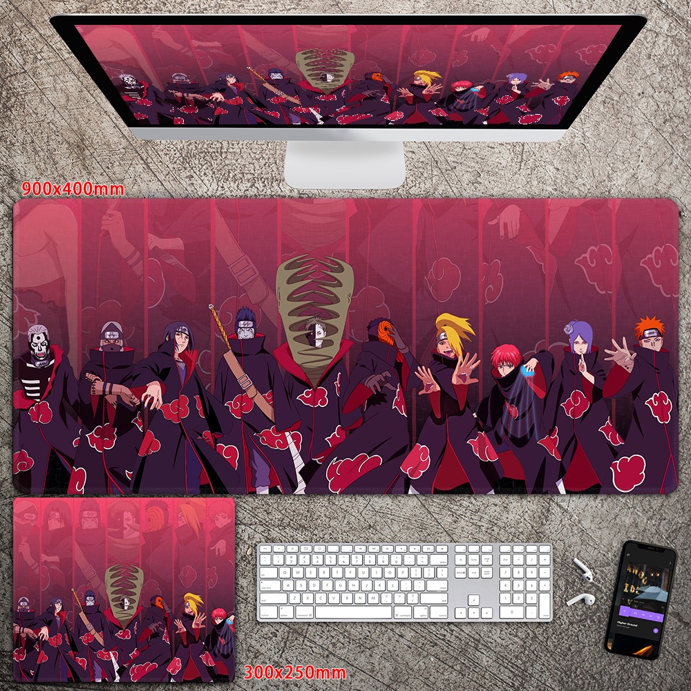 NARUTO Akatsuki Mouse pad Extended Waterproof Non-Slip design Precision ...