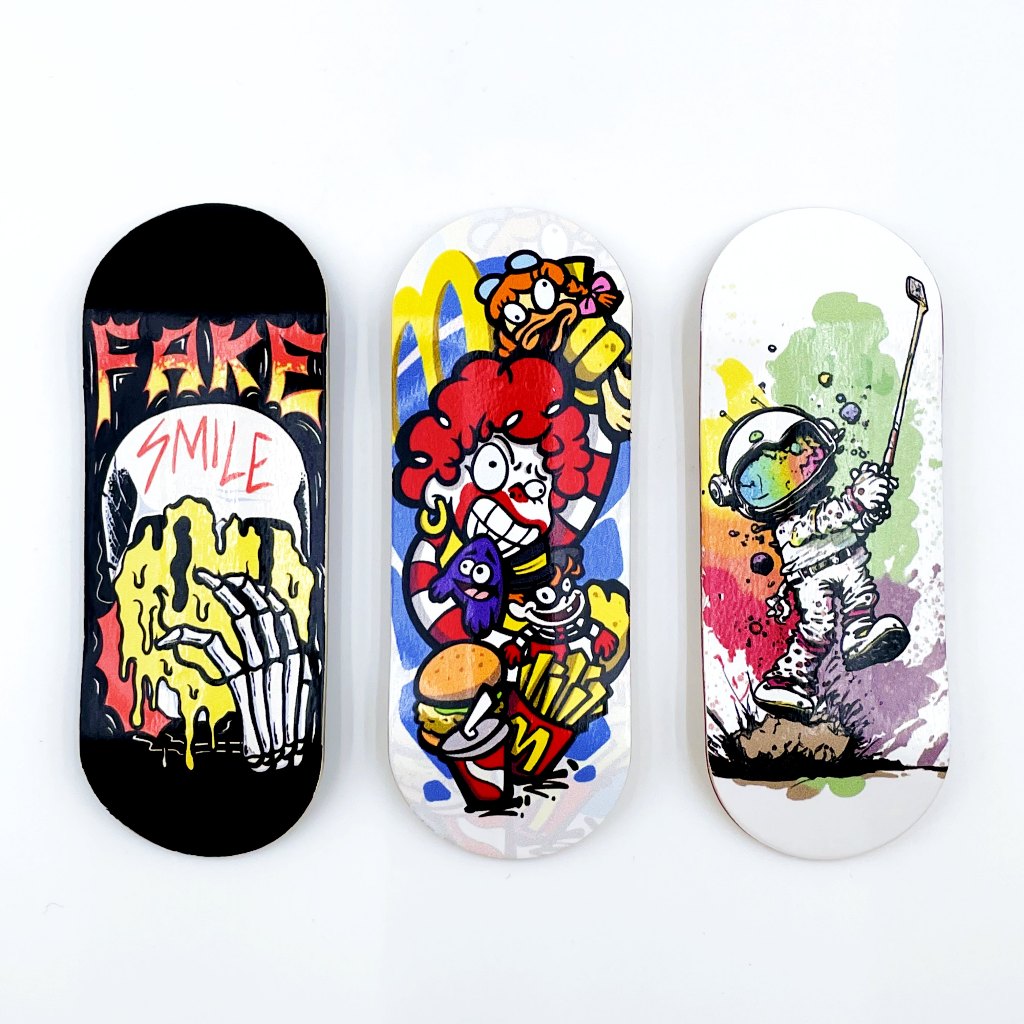 36mm Fingerboard Decks with Heat Transfer Graphics for Professional