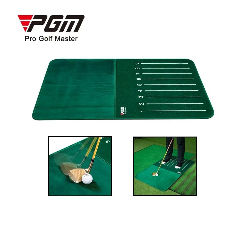 PGM Golf Swing Trainer Trajectory Display Chipping Hitting Mat With