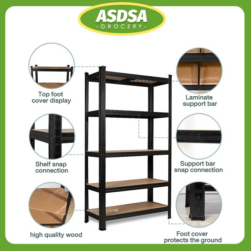 【asdsa.ph】3/4/5 Layer Boltless Rack Metal Rack Heavy Duty Steel Rack ...