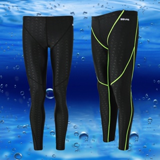 L-5XL Plus Size Swimming Leggings Long Pants UV Protective Tights