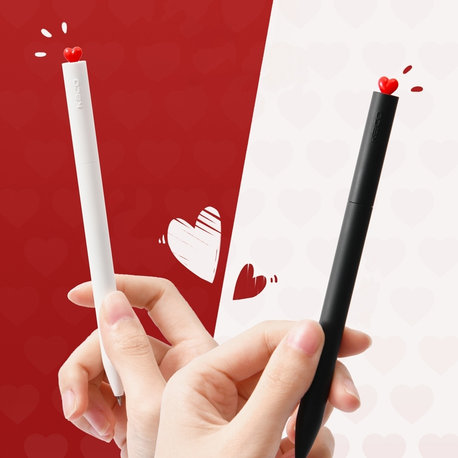 Penlab Red Heart Gel Pen & Refills Set Valentine's Day Gift 0.5mm ...