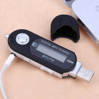 USB MP3 Player 3.5MM FM Radio Audio USB Stick Player 1.3 Digital LCD Mini  MP3