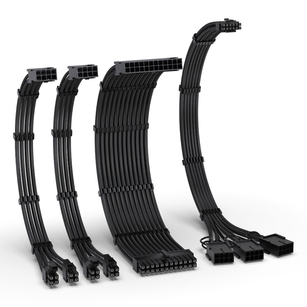 EZDIYFAB PCIE 5.0 12VHPWR Sleeved Cable Kit, 16AWG Power Supply Cable