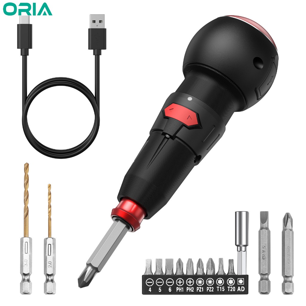 ORIA Electric Cordless Screwdriver Set Small Appliance Repair Tools