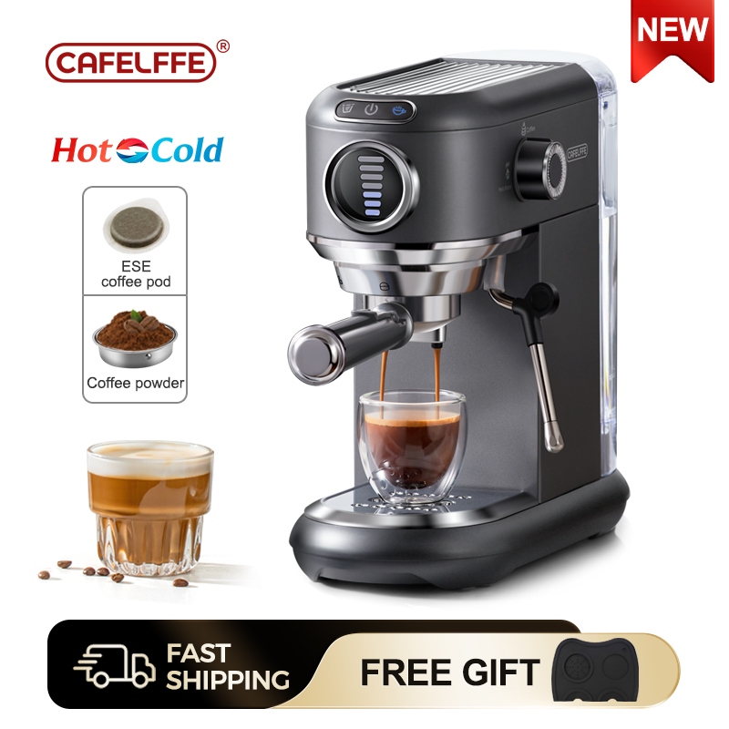 Cafelffe Coffee Machine Semi Automatic Super Slim Espresso Cappuccino