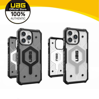 UAG Pathfinder Magnetic-Case For iPhone 15/15 Plus/15 Pro/15 Max Ice Ash  Black