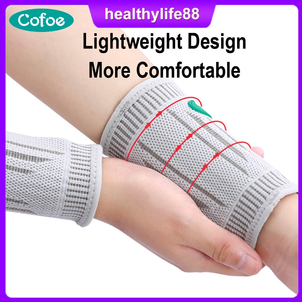 Cofoe Self-heating Wrist Sleeve Far Infrared Magnetic Therapy Wristband ...