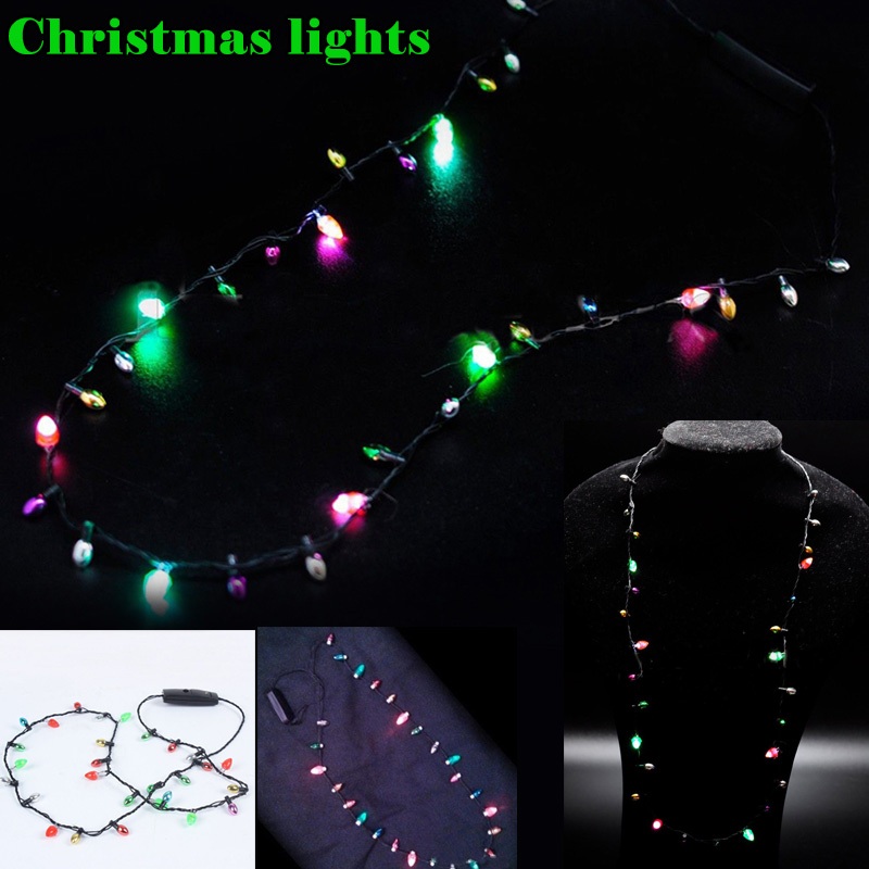 Pcs Mini Flashing Light-up Blinking Christmas Lights Costume
