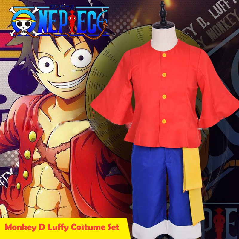 Anime One Piece Cosplay Costume Country Monkey D. Luffy Boys/Men ...