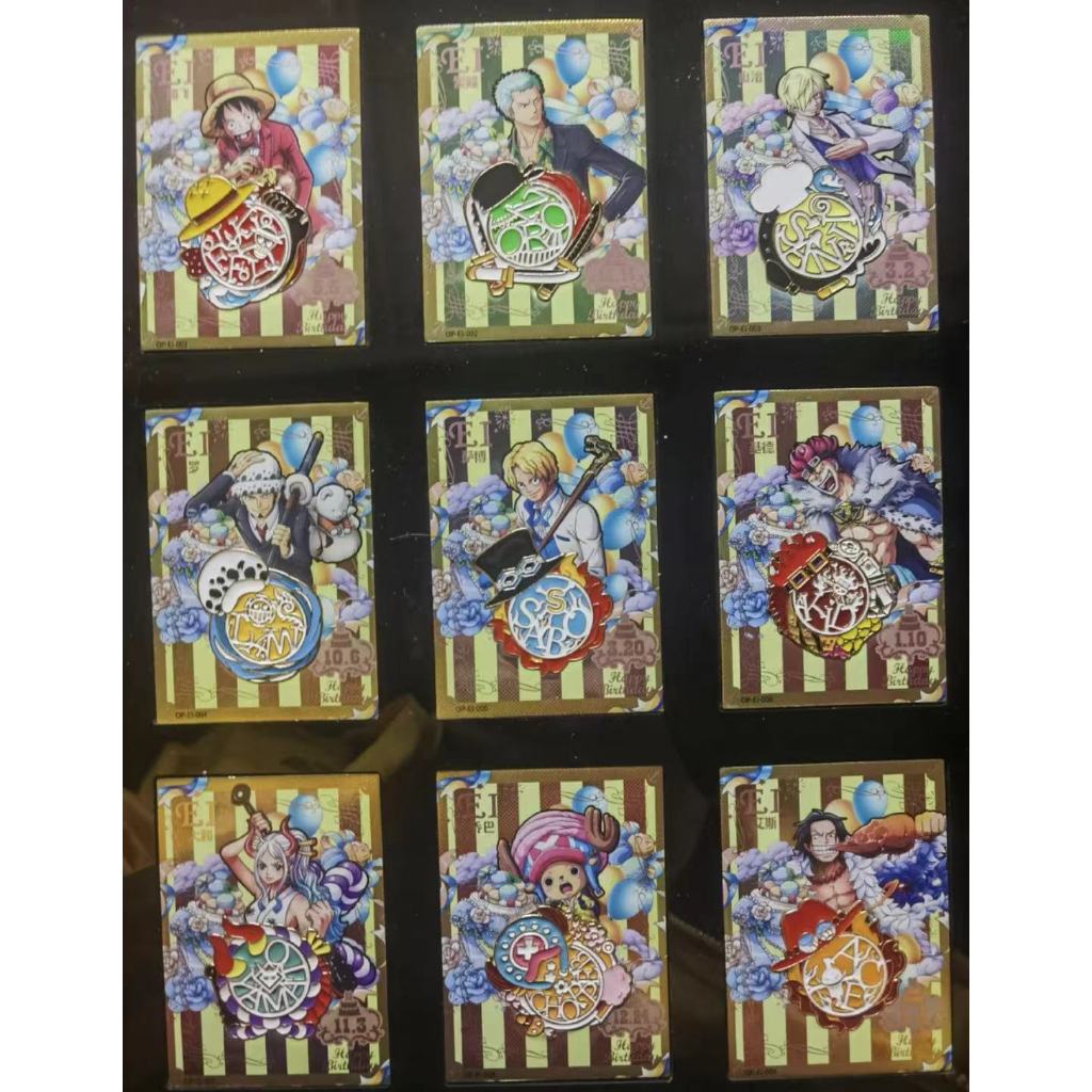 One Piece Card Anime Card EI Card Whole Set 9 Cards KABAGE6 | Shopee ...