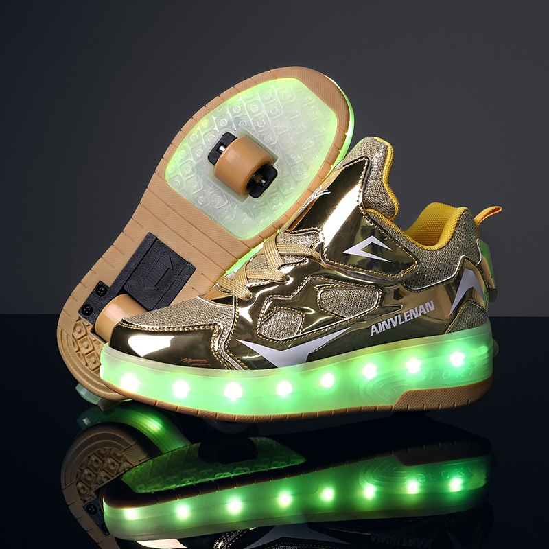 COD Kids LED light roller skates for boys and girls illuminated roller ...