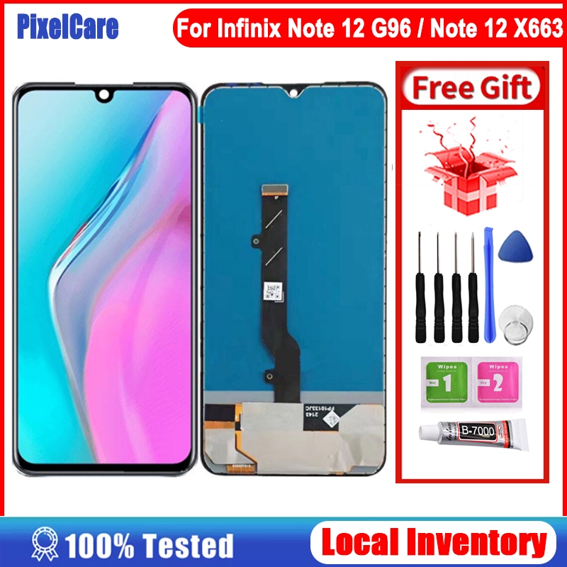Original LCD Compatible For Infinix Note 12 G96 X670 /Infinix Note 12 X663  X663C X663D LCD Screen Display Touch Screen Digitizer Assembly Replacement  Parts