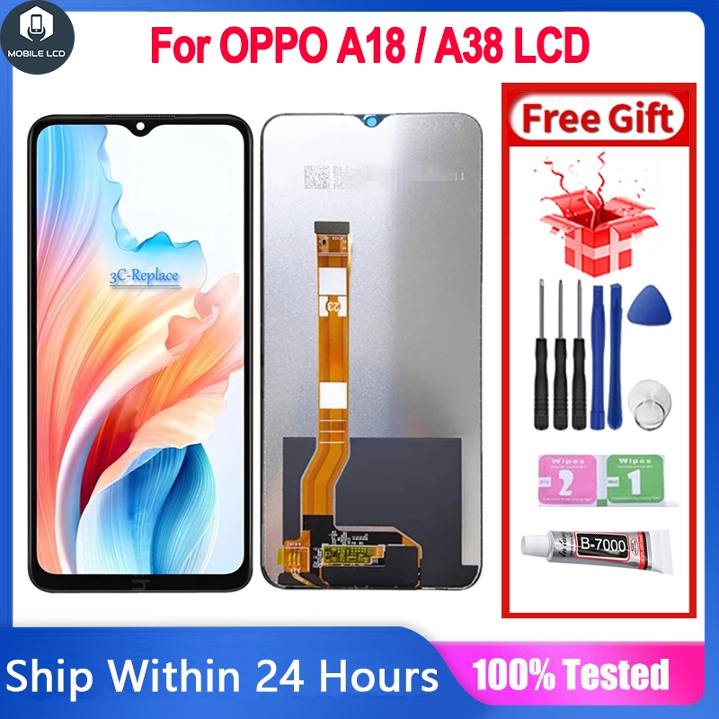 Original LCD With Frame For OPPO A18 / A38 LCD Screen Display Touch ...