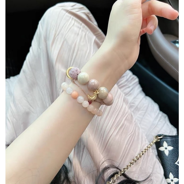 Alashan bracelet Pure Natural Alxa Agate Mango Milk Cap Milkshake ...