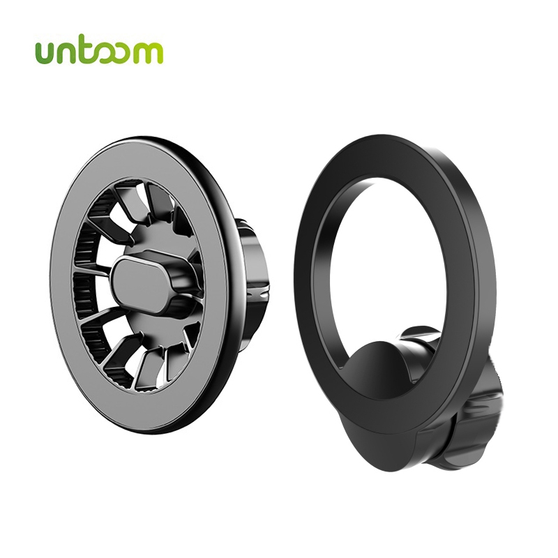 Untoom Magnetic Ring Phone Holder for MagSafe Car Mount for iPhone 15 14  Universal Bracket Accessories for 17mm Ball Head Bases