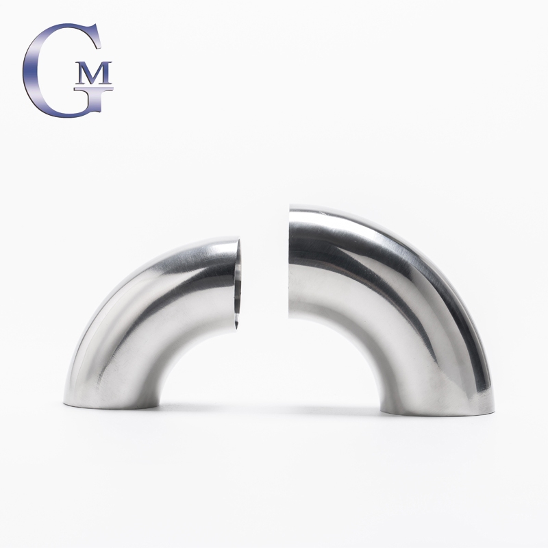 304 Stainless Steel Sanitary 90° Elbow – 19mm 3/4" Hose Barb – Welding Connection