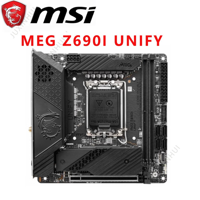 MSI MEG Z690I UNIFY DDR5 Memory Motherboard with WIFI Supports 12th Gen ...