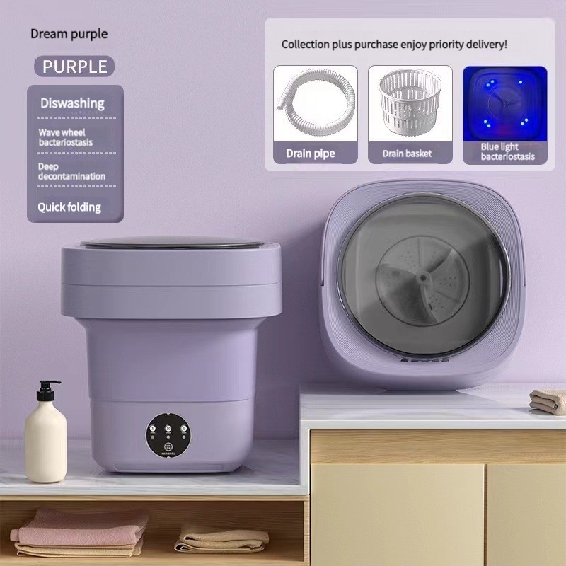 8.0 liters portable washing machine folding washing machine underwear