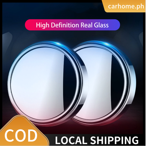 1PC Car Mini Round Mirror Blind Spot Auxiliary Rearview Mirrors 360 ...