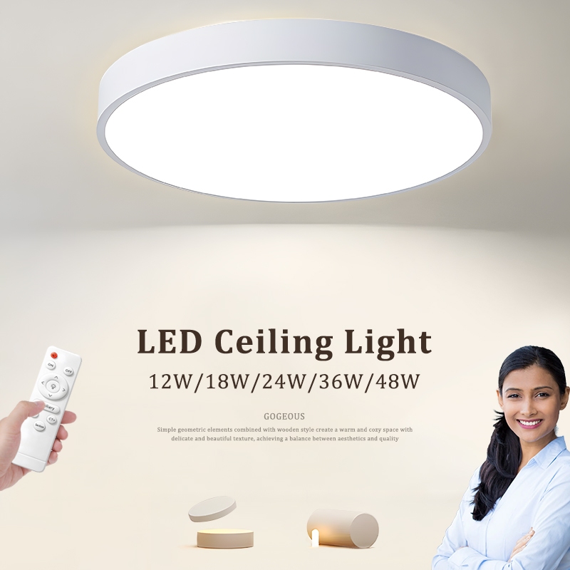 Modern simplicity LED Ceiling Light Tricolor Ultrathin Lamp Chandelier ...