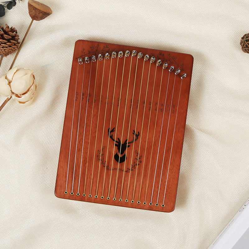 17 string-plate finger-stringer thumb-harp is easy to learnand portable ...