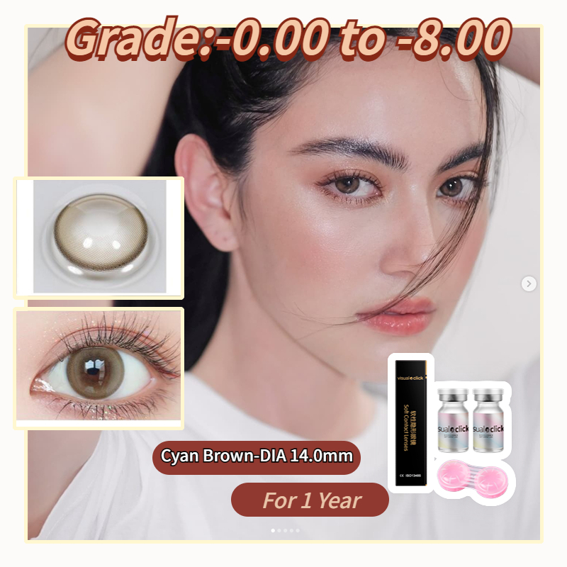 Visual Click Colored Contact Lens Eye Lenses Degree Option 1 Pair 0.00
