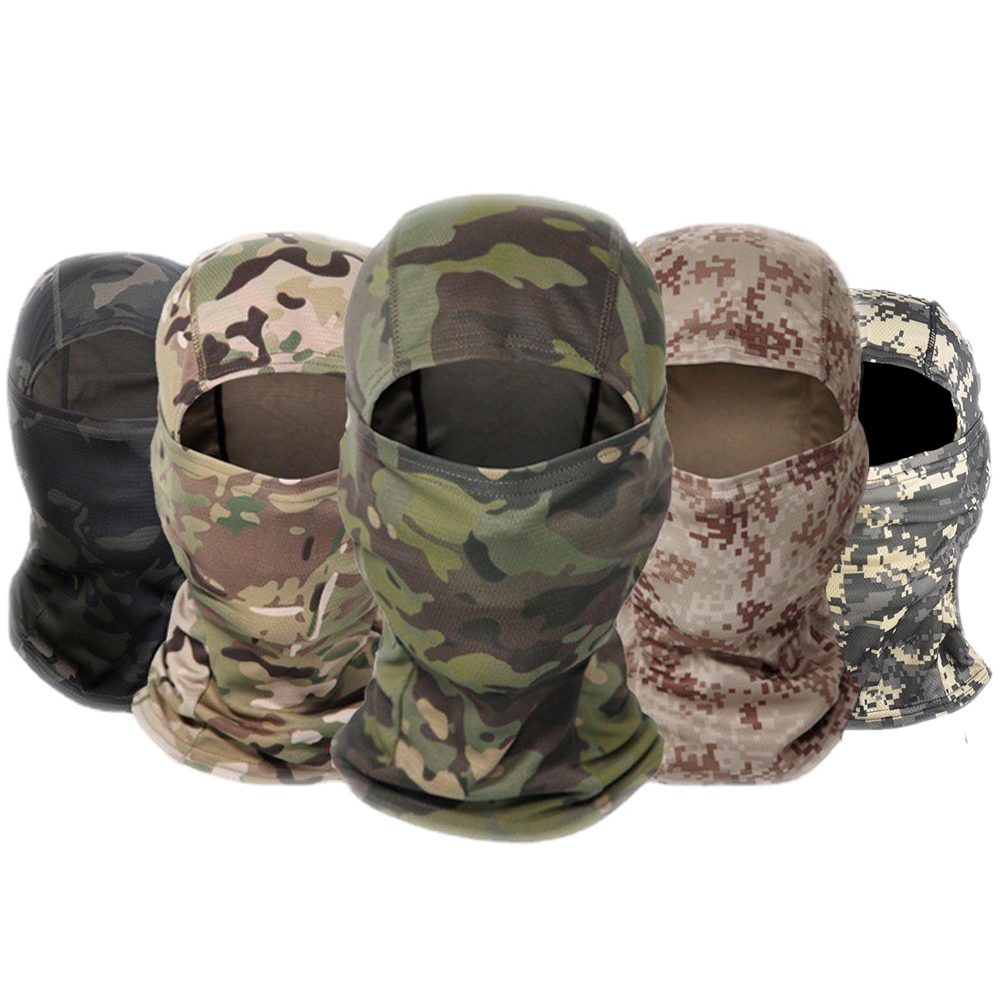 Balaclava Face Mask Bandana Hood Headwear for Cycling Sking Camo Wind