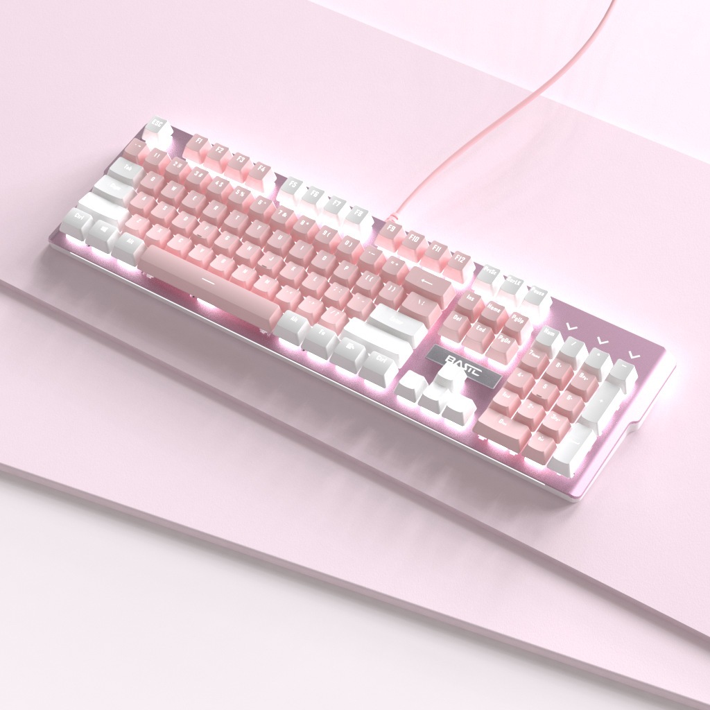 Wired Professional Backlit Mechanical Gaming Keyboard, Sakura Snow ...