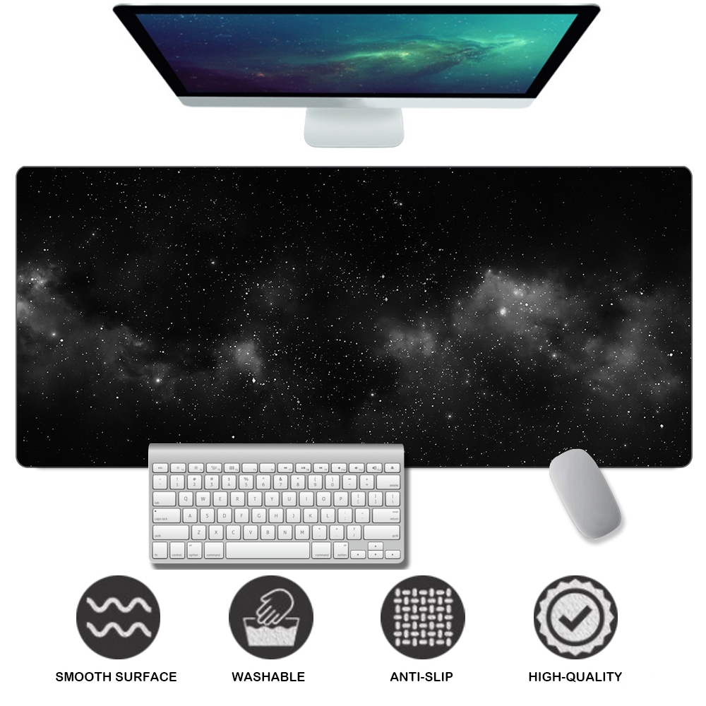 Starry sky Mousepad Night View black Extended Mousepad Large Gaming