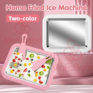 Rolled Ice Cream Maker Instant Ice Cream Maker Pan with 2 Spatulas Round  Sweet Spot Ice Cream Maker for Kids Fried Yogurt maker