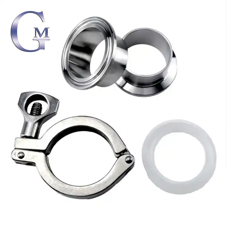 32mm x F 50.5mm SS304 triclamp Flange Pipe Weld Ferrule + Tri Clam Fit Tube 304ステンレス鋼管継手セット108mmパイプOD 4 "Tri Clamp Weld Ferrule + Tri Clam