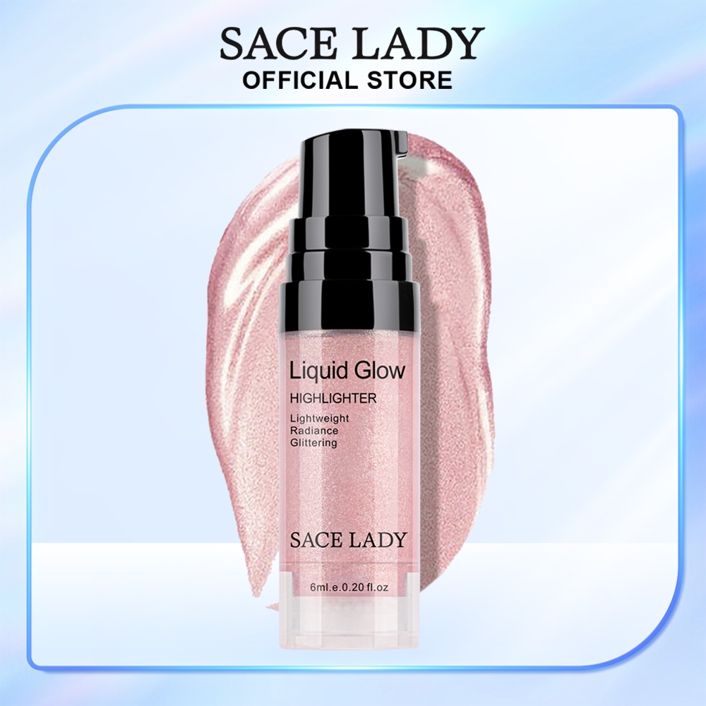 SACE LADY Liquid Highlighter Glitter Smooth Natual Face Glow Make Up