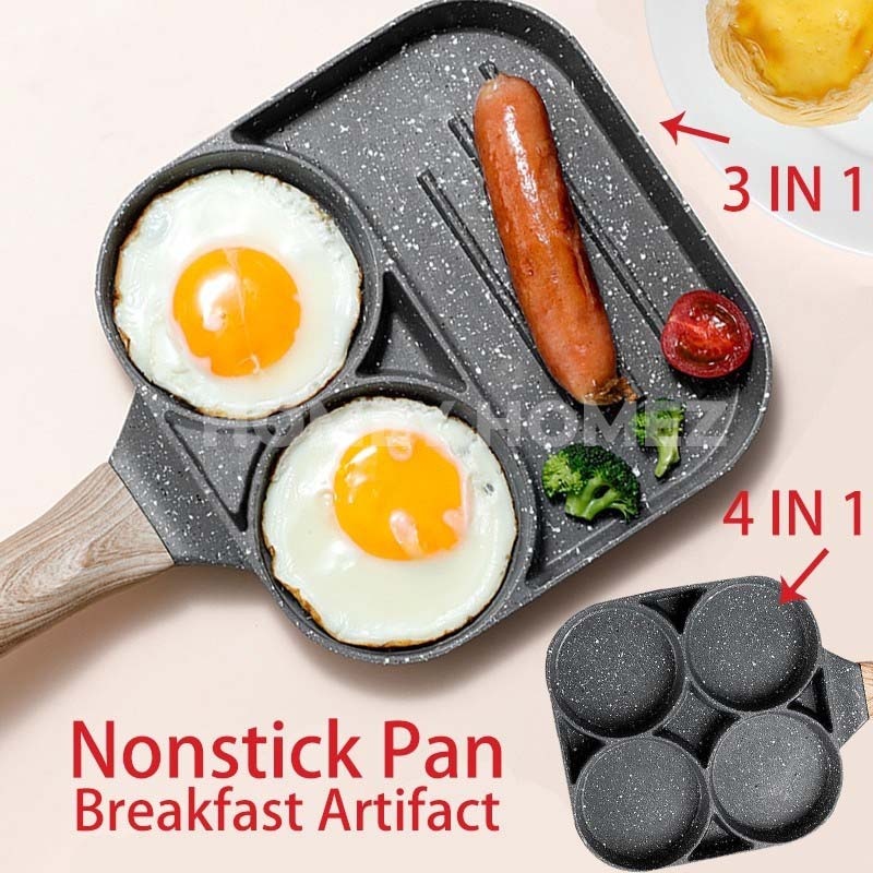NonStick Pan Household Steak Fried Egg Frying Pan Smoke-Free Cooking Pot  Crepe Artifact Pancake Frying Maker Kitchen Accessories