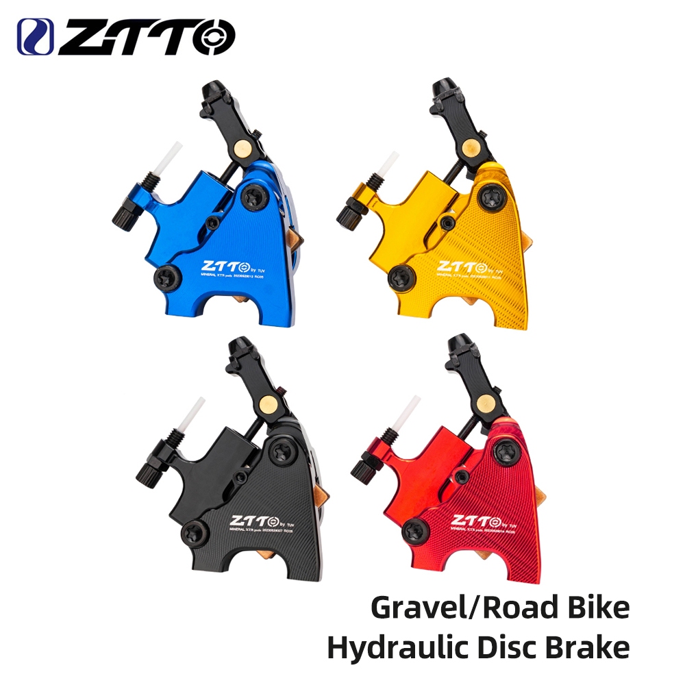 ZTTO Road Bike Hydraulic Disc Brake Flat Mount Rotor Brake Dual Povit