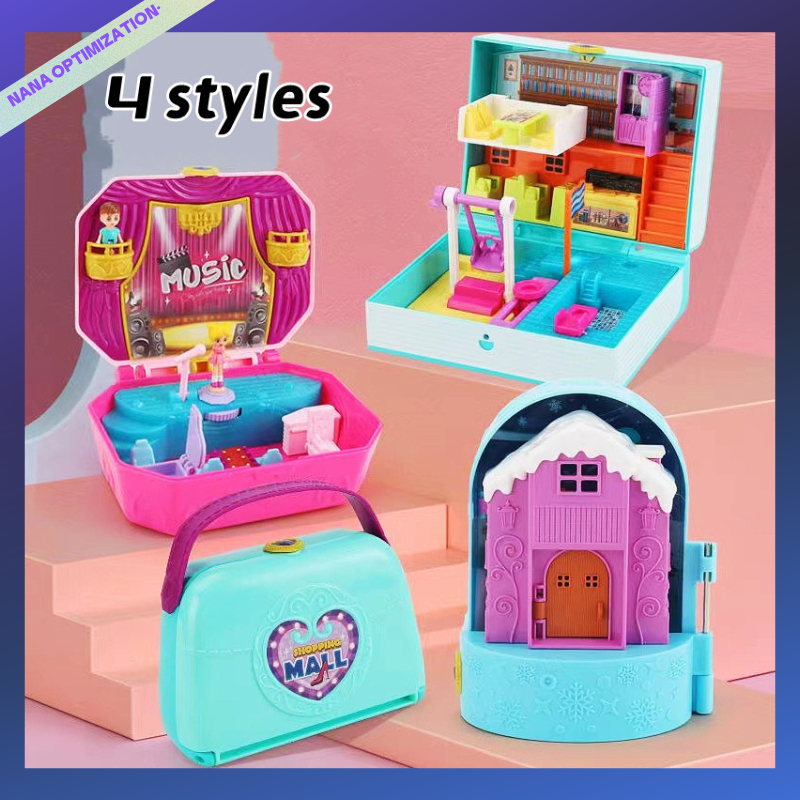 Mini home toy children's treasure chest pocket world treasure box