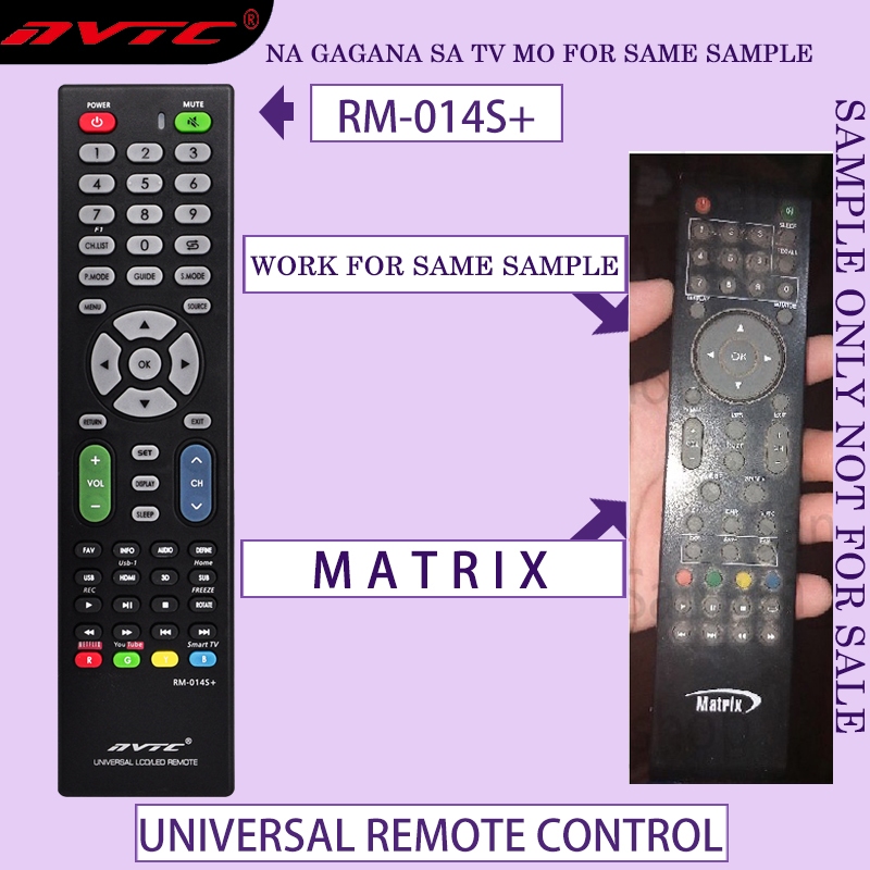 Remote control for Matrix led smart tv remote 100% universal na gagana ...
