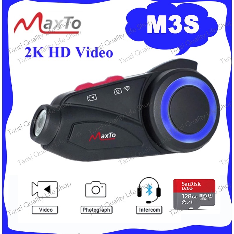 2025 New Maxto M3S Motorcycle Camera 360° Shooting Video1000m Group 6 ...
