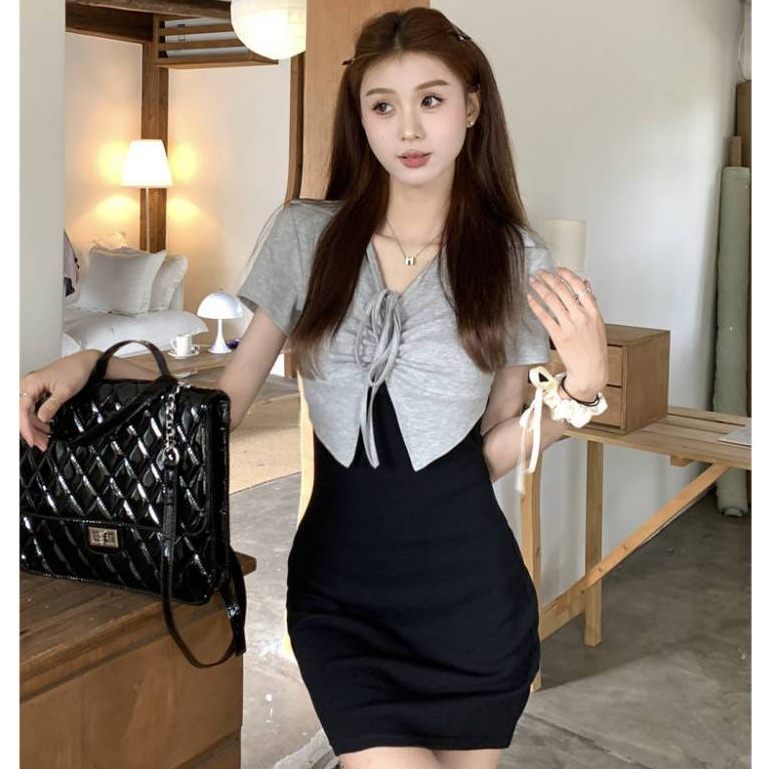 Office Dress for women casual semi formal cocktail dress for kids korean  sexy black midi puff sleeve dress for women casual night party dress for  kids
