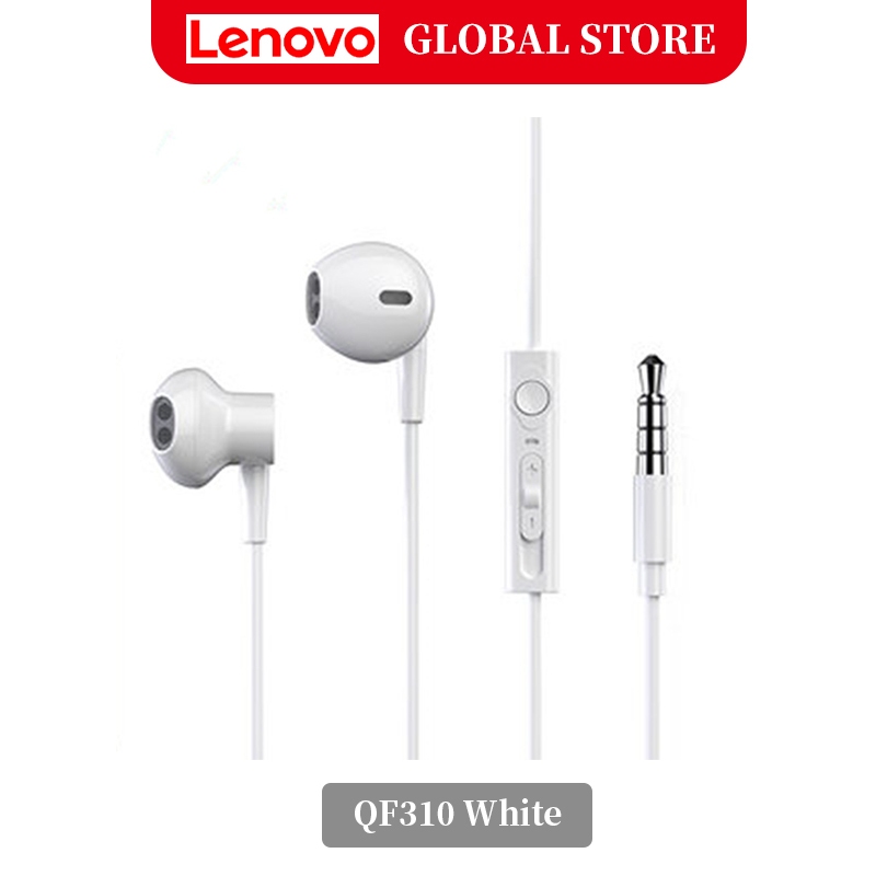 Lenovo Original Earphone Hf130 Wired 35mm Headphone In Ear With