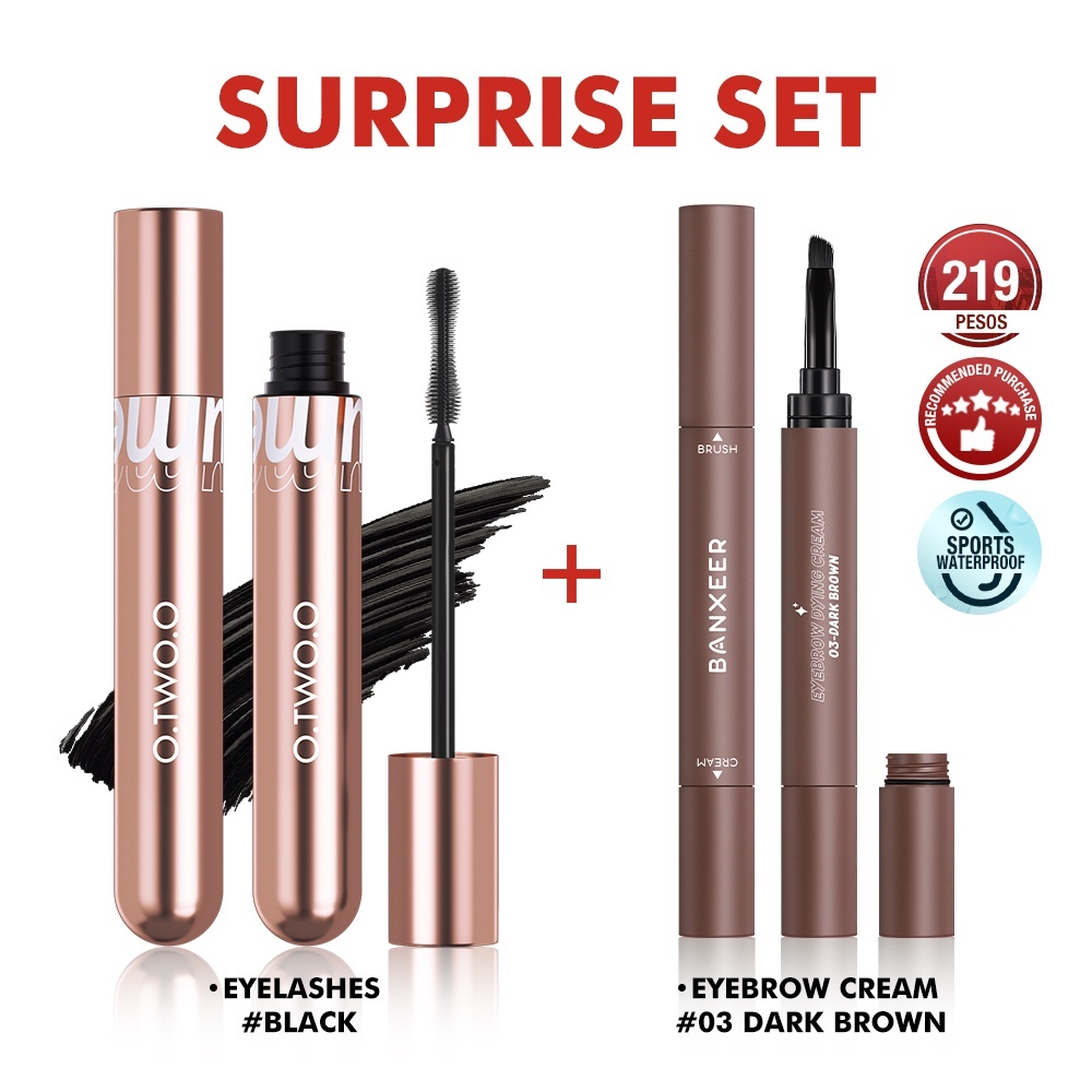 O.TWO.O Mascara Waterproof Long Lasting 36H Volume Curling Smudgeproof
