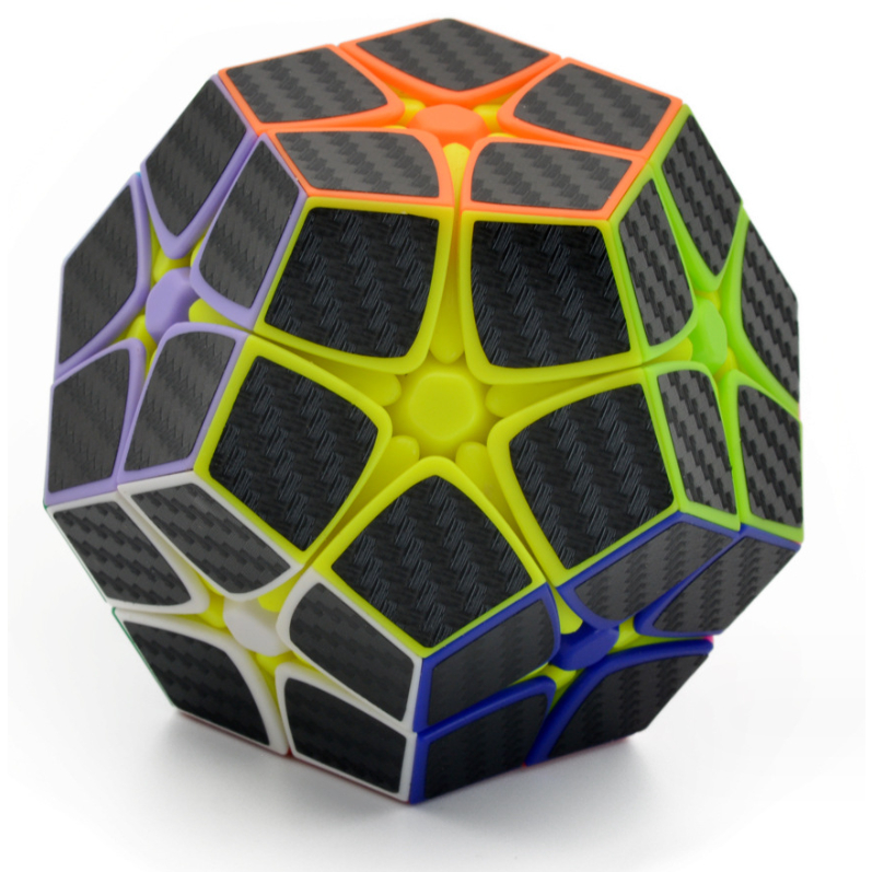 Carbon Fiber Sticker 2x2 Megaminx stickerless Magic Cube Kilominx 2x2 ...