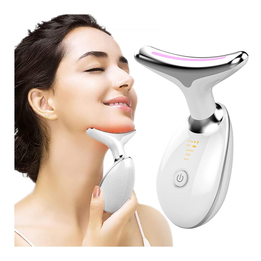 Wavy Chic Beauty Facial Massager 3 Color LED Face Skin Rejuvenation for ...