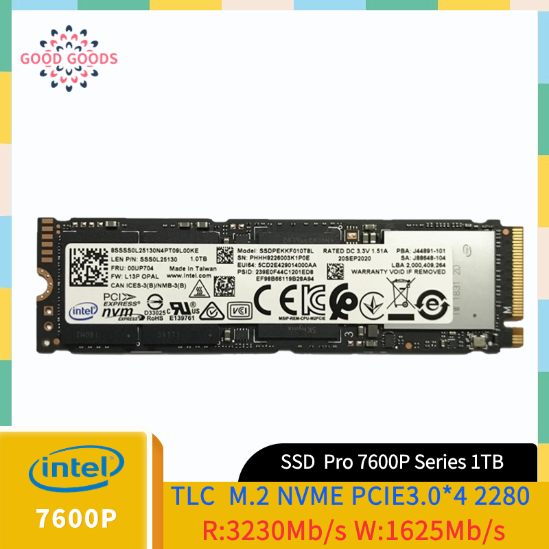 Intel ssd clearance pro 7600p