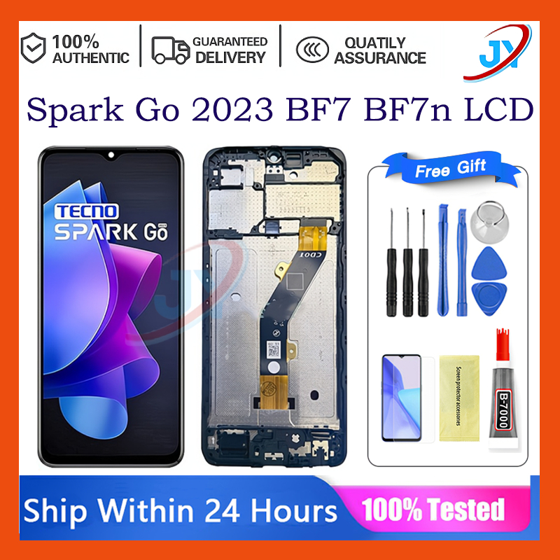 Original For Tecno Spark Go 2023 BF7 BF7n LCD Display Touch Screen ...