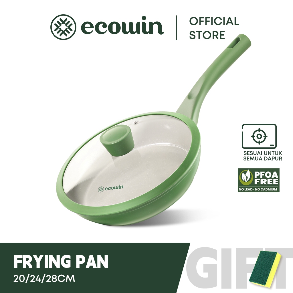Ecowin Cookware Wok Forest series Mainfan Stone Coating Frying Pan