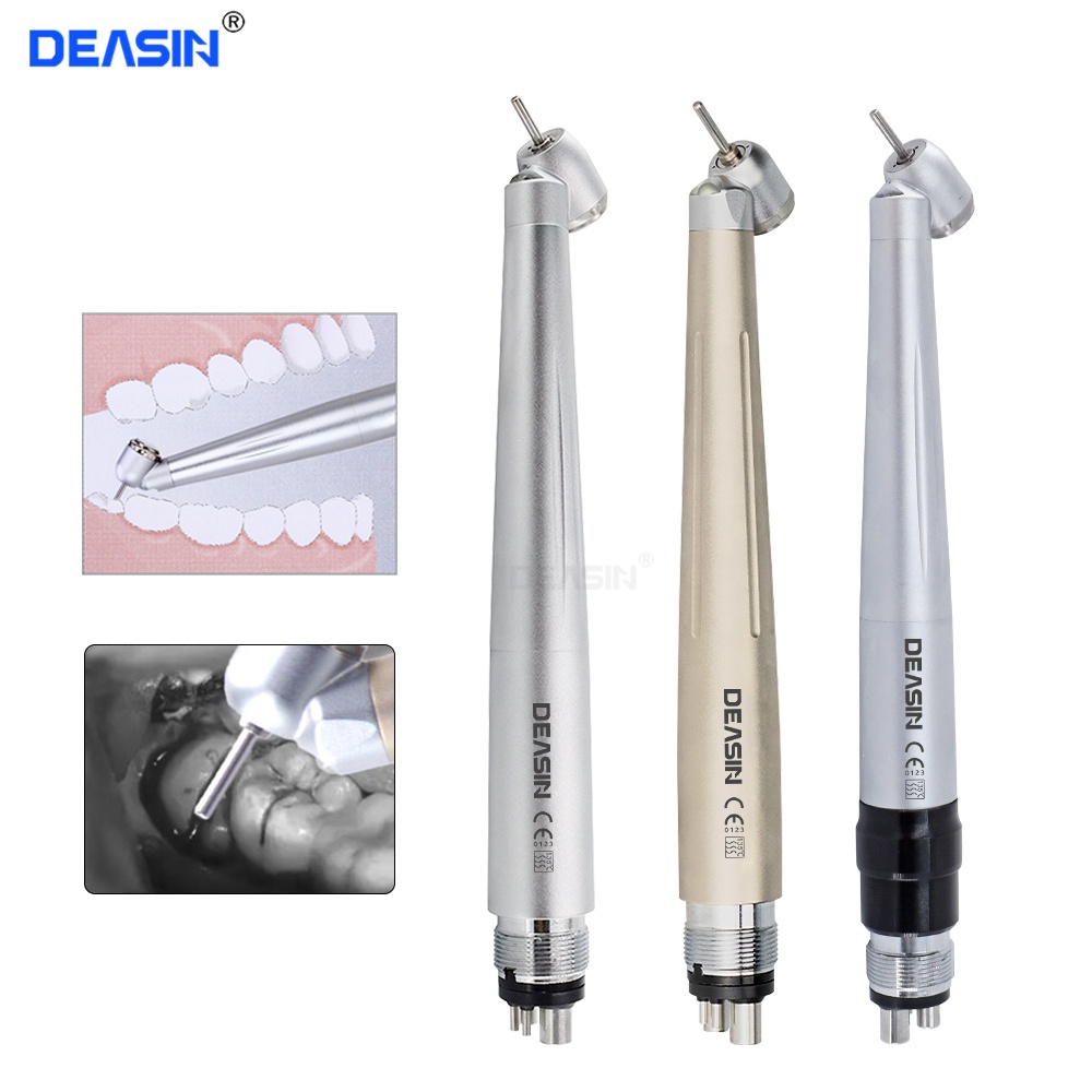 45° Tooth Extraction Handpiece Dental Self Generator LED High Speed Air ...