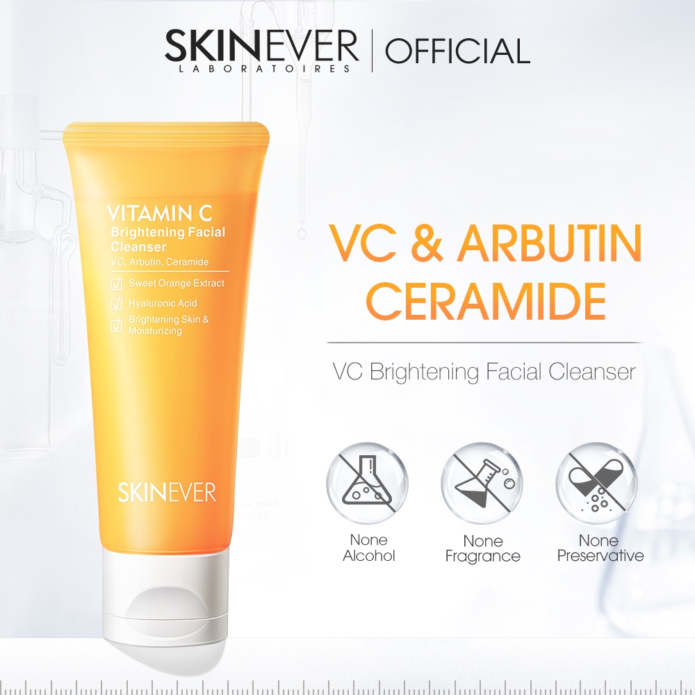 SKINEVER Vitamin C Whitening Facial Cleanser Gentle Cleansing Skincare